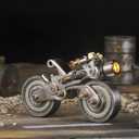 3D Metal Puzzle for Adults, Metal Model kit, Mechanical Armor Puzzle, Adult Brain teasers- The Best Gift for Men (Motorcycle)