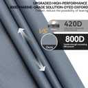 800D Waterproof Golf Cart Cover 2/4/6 Passenger, Heavy Duty Solution-Dyed Polyester UPF 50+, Universal Fits for EZ GO Yamaha Club Car