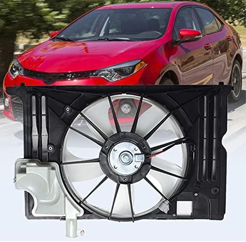 Radiator Cooling Fan 163630T020 TO3115181 1647123030 Replacement for 2014-2019 Corolla 12V Black