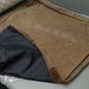 Orthopedic Dog Beds for Large Dogs, Waterproof Memory Foam Large Dog Bed with Sides, Non-Slip Bottom  Washable Removable Cover, Camel