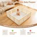 Ultra Soft Baby Play Mat for Floor 1.4" Thick Memory Foam 79x79 Playpen Mat for Toddlers Infant Kids with Non-Slip Backing Safe for Crawling, Water-Repellent Leather for Tummy Time, Tatami Style(Grey)