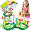 Flower Garden Building Toys - Best Birthday Gifts for Toddler Girls Ages 3 4 5 6 7 Year Old - DIY Educational STEM Toy Sets with 140+ Pcs for Kids