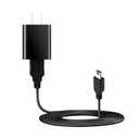 5V Wall Fast Charger & 5FT mini-USB Charging Cable Power Cord for Garmin Drive Smart Nuvi gps 40 42LM 44 52LM 54LM 55 56 57 57LM 58 65LM 66 67 68LM 205w 250 255w 256w,Speaker,Phone,MP3,Camera,Dash Cam