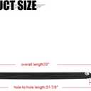 RV Awning Pitch Arm Durable Black Powder-Coated Compatible with Solera Regal 63" Awning Arm Assembly Overall Length of 33 Inch