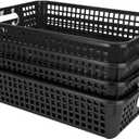 Really Good Stuff 14x10 Desktop Paper Storage Basket - Black