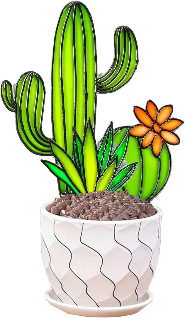 3 Combination Set, Succulent Painting Set, Colorful Shade, Juicy Greenery Decoration (No Pot), Suitable for Window sill Balcony, Kitchen, Desktop Decoration (Green Set)