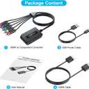 HDMI to Component Only Converter Cable with HDMI and Component Cables, 1080P HDMI to YPbPr Only, HDMI in Component Out Converter for DVD/STB/PS3/PS4