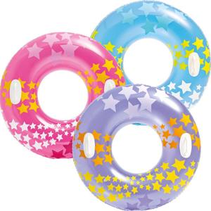 Intex FBA_#59256EP Stargaze Tube 36" Large Swim Ring Float Pool Beach Toy Stabilizing Handles-2 Pack-Colors May Vary