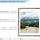 Wood 18x24 Picture Frame with 16x20 Mat Deep Brown, Display 16x20 with Mat or 18x24 Without Mat, Wood 18 by 24 Photo Frame, 18 x 24 Frame for Wall Hanging Display, Deep Brown