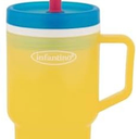 Infantino My 1st Tumbler, 10 Oz. Durable Plastic Sippy Cup with Silicone Leak-Resistant Straw & Handle, for On-the-Go, BPA-Free Transition Cup, Cool Breeze & Lemon Rizz, 2-Pack One Missing