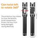 Visual Fault Locator 30KM,VFL Fiber Optic Tester with Single Mode 9/125um FC to LC Adapter, Fiber Light Tester for Fiber Network Cable Test(White)