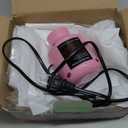 Vacuum Seal Bags for Clothing Travel, 5 Pack Space Saver Vacuum Storage Bags with Electric Pump, Portable Compression Sealer for Clothes, Blankets, Bedding & Travel Essentials, Good for Luggage Packing (Pink Large x5)