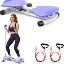 Waist Twisting Machine for Exercise, Ab Twister Board, Core Twister for Women & Home Fitness, Twist Board for Exercise,300 LBS Capacity (Purple)