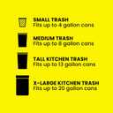 Glad ForceFlex MaxStrength XL Kitchen Trash Bags, 20 Gal, Fresh Clean, 80 Ct 