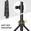 Liphisy 64 Tripod for Cell Phone & Camera, Phone Tripod with Remote and Phone Holder, Sturdy & Stable Height Adjustable Multi-Angle Shot Selfie Stick Tripod for Video Recording