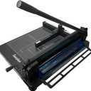 TEXALAN(R) Heavy Duty Guillotine Paper Cutter Black 400 Sheets Stack Paper Trimmer (A3-17'' Paper Cutter)