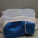 KAAMOS Hip Abduction Pillow, 2-in-1 Hip Replacement Pillows After Hips Surgery, Abductor Wedge Pillows for Legs Separator, Knee Surgery Replacement Recovery Aids, Abduction Foam Wedge with Straps