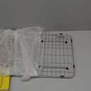 Stainless Steel Sink Grid and Protectors for Bottom of Kitchen Sink, 26" x 14" Sink Bottom Grid with Rear Drain for Single Sink Bowl (26" X 14 1/16")