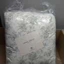 Laura Ashley - King Comforter Set, Soft & Reversible Cotton Bedding with a Lightweight Feel for Year Round Comfort, 3 Piece Bed Set with Matching Pillowcases (Walled Garden Green)