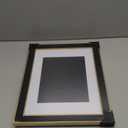 Suede 11x14 Frame - Single Frame, Elegant Black 11 x 14 Poster Frame with Mat for 8x10, 11x14 Picture Frames for Artwork, Puzzles, Photos, and Movie Posters