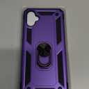 LeYi for A05-Samaung-Phone-Case with Screen Protector and Camera Lens Protector, Samsung A05 Case for Women, Military-Grade Shockproof Magnetic Ring Kickstand Case for Galaxy A05, Purple (6.7 inch (Galaxy A05))