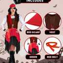 KatchOn Halloween Women's Pirate Costume - Adult Dress for Cosplay (L)