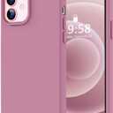 LOVE 3000 Designed for iPhone 12 Case/iPhone 12 Pro Case, Premium Silicone with [Soft Anti-Scratch Microfiber Lining] Shockproof Protective Phone Case for Men Women Girls 6.1", Lavender Purple