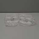 ELLDOO 2 Pack Sugar Packet Holder, Acrylic Sugar Bowl for Restaurant, Tea Bag Organizer, Coffee Stirrers Straws Small Condiments Packet Holder, Sugar Caddy Dispenser for Countertop Coffee Bar