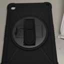 ZtotopCases for Samsung Galaxy Tab A11+ Plus/A9+ 11-Inch 2025/2023, Shockproof Hard Duty Case with Screen Protector+360 Rotating Hand Strap&Stand+Shoulder Strap for Tab A11+/A9 Plus Tablet, Black