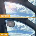 6 x EcoNour Miniature Static Cling Window Shade for Car Sun Visor (2 Pack) | Windshield Sun Shade Static Cling for Driving Glare Shield | Cling Car Shade for Windshield | Sun Glare Protection Accessories