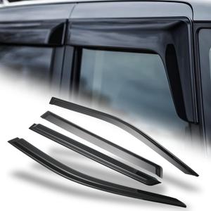 M-AUTO Outside Mount Window Visors Compatible with 2021-2023 Chevy Tahoe/GMC Yukon, Tape-On Rain Guards Shields, 4 PCs