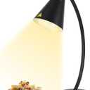 Food Heat Lamp with 250w Bulb for Food Service Restaurant Heating Lamp Warmer for Catering Home Kitchen Buffet (Black)