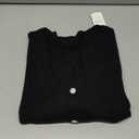 Saodimallsu Womens Half Short Sleeve Cardigans Summer Lightweight Knit V Neck Button Down Casual Sweater Tops (Large, Black)