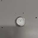 Hicarer 1-1/2 Inch (37 mm) Round Quartz Clock Insert Replacement Mini Quartz Movement Miniature Clock with Roman Numerals Fit 35 mm Diameter Hole White Dial (Silver Bezel)