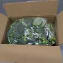 Waipfaru 4Pcs Eucalyptus Garland, 5.9FT Greenery Garland, Green Garland with Flowers, Artificial Faux Silver Dollar Eucalyptus Leaves Vines for Table Home Wedding Mantle Party Indoor Outdoor Decor