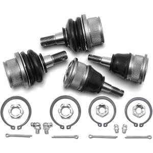 Zinc-Nickel Alloy Front Upper & Lower Ball Joints for 1999-2008 Chevrolet Silverado 1500 GMC Tahoe Sierra Suburban Yukon Avalanche XL Cadillac Classic Escalade Express 2500 ESV EXT Savana K6540 K6541