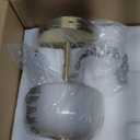 PORTRES Cordless Table Lamp Rechargeable Battery Operated Mushroom lamp Opal Glass Shade 3 Way Dimmable LED Touch Outdoor Lamp for Camping Bedroom Dining Living Room Beside Patio Restaurant,Gold (Gold - 2 Pack)