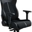 Razer Enki Gaming Chair: All-Day Comfort - Built-in Lumbar Arch - Optimized Cushion Density - Dual-Textured, Eco-Friendly Synthetic Leather - Reactive Seat Tilt & 152-Degree Recline - Black, Standard