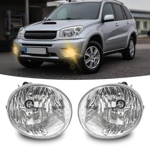 OKSIWA Fog Lights for 2004-2005 Toyota Rav4,2005-2007 Toyota Avalon,2006-2009 Toyota 4 Runner,2005-2006 Lexus ES330,Front Bumper Fog Lamps with Wiring Harness, Clear Lens (HALOGEN)