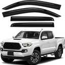 4Pcs Window Rain Guards Outside Tape-On Mount Vent Deflectors Visors
