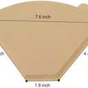 Disposable Coffee Paper Filters, 400 Pcs #4 Cone Unbleached Filter for Cuisinart, Ninja, BLACK+DECKER & other 8-14 Cup Coffee Makers