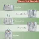Maison d' Hermine Cross Body Bags for Women Cotton Canvas Shoulder Bag for Travel Tote purse Sling Bag Mothers day Gifts