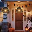 Afirst Halloween Spider Lantern,Hanging Lantern with Bulb Hollow Out Waterproof Decorative Lanterns for Home Halloween Yard, Patio,Lawn,Pathway,Garden Decor