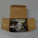Deadbolt with Round Trim, Keyed 1 Side, Satin Nickel Finish
