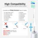 Replacement Toothbrush Heads for Philips Sonicare Replacement Heads,Electric Replacement Brush Head Compatible with Phillips Sonicare Electric Toothbrush,for Philips Sonic Care Brush,10 Pcs