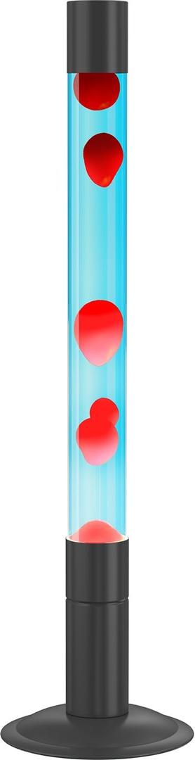 30-Inch Relaxing Liquid Motion Lamps,Magma Lamps, Home Decor Living Room Office Bedroom Lamp for Adults (White Water Red Wax)