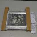 La Crosse Technology 513-1918S-INT Atomic Digital Wall Clock with Outdoor Temperature (Silver)