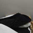 OLANLY Bathroom Rugs 70x46, Extra Soft Absorbent Chenille Bath Rugs, Rubber Backing Quick Dry, Machine Washable Bath Mats for Bathroom Floor, Tub and Shower, Home Decor Accessories, Black