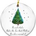 Family Ornament 2025, Its Not What's Under The Tree That Matters Ornament White Elephant Gift for Friends Meaningful Family Keepsake Gift for Loved Ones