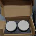 SPUNKYJUNKY Ceramic Dog and Cat Bowl with Wood Stand Non-Slip Matte Glaze Weighted Food Water Set for Cats &Small Dogs 13.5 OZ (1.7 CUPS, Pink  2)